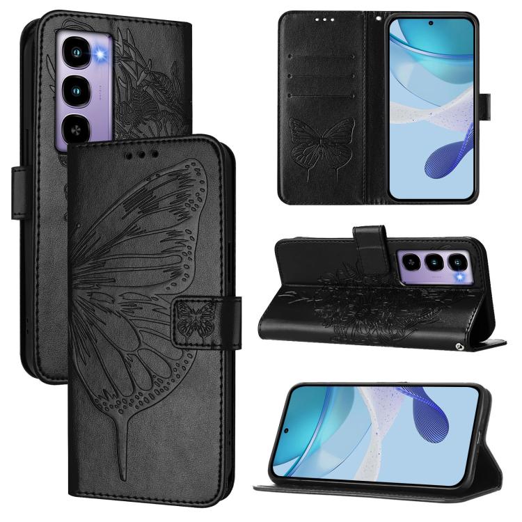 Embossed Butterfly Leather Phone Case, For itel A200 / A200+ 4G Global, For itel A95 5G, For itel A90 4G, For itel City 100, For itel A50, For Itel P55 5G