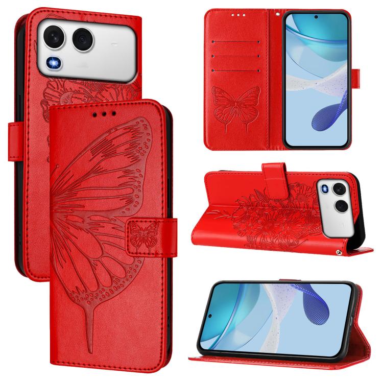 Embossed Butterfly Leather Phone Case, For itel A200 / A200+ 4G Global, For itel A95 5G, For itel A90 4G, For itel City 100, For itel A50, For Itel P55 5G