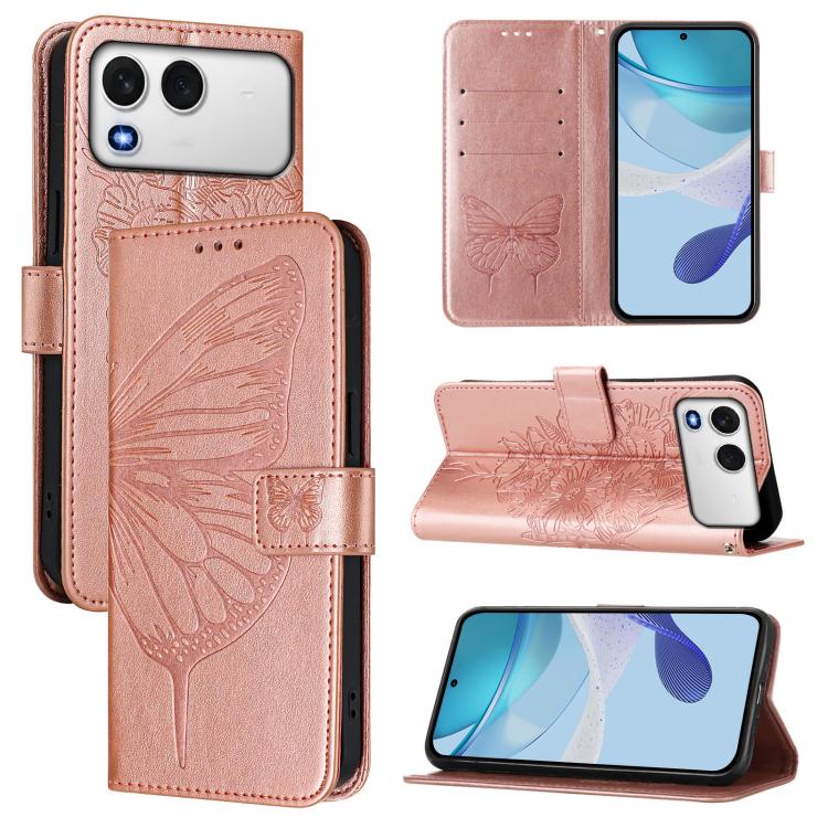 Embossed Butterfly Leather Phone Case, For itel A200 / A200+ 4G Global, For itel A95 5G, For itel A90 4G, For itel City 100, For itel A50, For Itel P55 5G