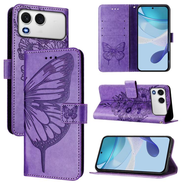 Embossed Butterfly Leather Phone Case, For itel A200 / A200+ 4G Global, For itel A95 5G, For itel A90 4G, For itel City 100, For itel A50, For Itel P55 5G