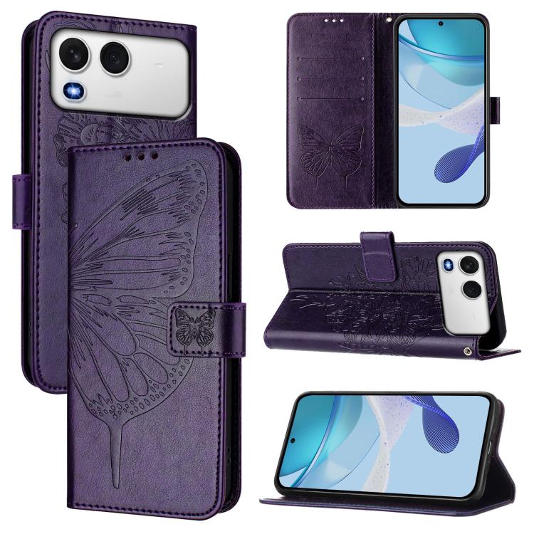 Embossed Butterfly Leather Phone Case, For itel A200 / A200+ 4G Global, For itel A95 5G, For itel A90 4G, For itel City 100, For itel A50, For Itel P55 5G