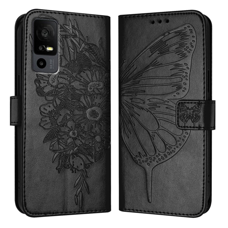Embossed Butterfly Leather Phone Case, For TCL 502, For TCL 405 / 406 / 408, For TCL 40 XL / 40 T T608DL, For TCL 40 SE, For TCL 403, For TCL 40 R 5G