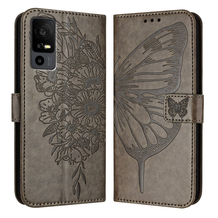 Embossed Butterfly Leather Phone Case, For TCL 502, For TCL 405 / 406 / 408, For TCL 40 XL / 40 T T608DL, For TCL 40 SE, For TCL 403, For TCL 40 R 5G