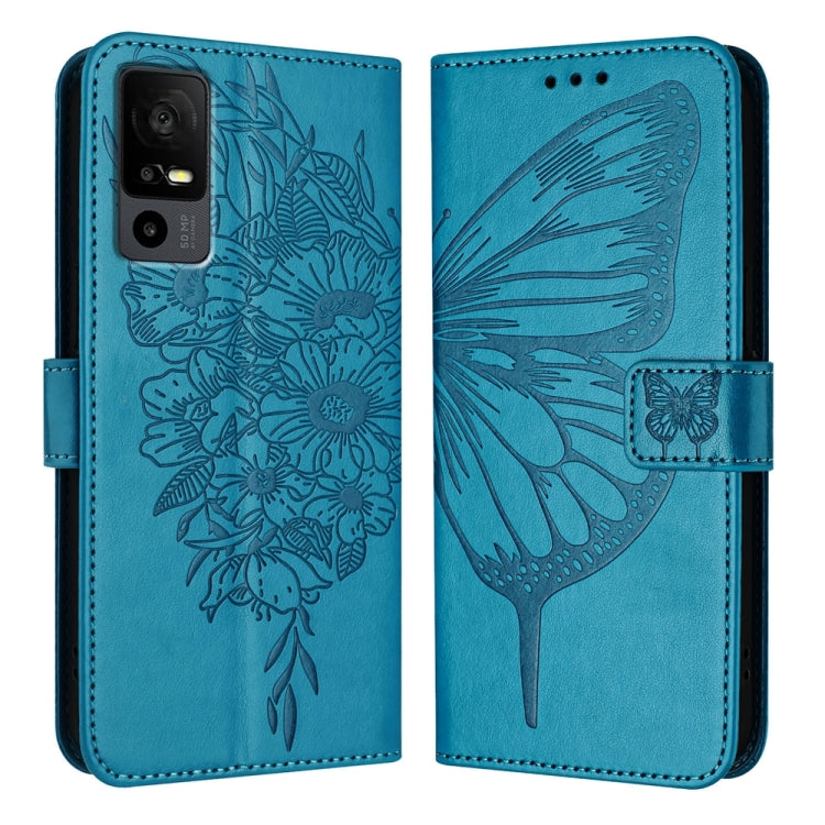 Embossed Butterfly Leather Phone Case, For TCL 502, For TCL 405 / 406 / 408, For TCL 40 XL / 40 T T608DL, For TCL 40 SE, For TCL 403, For TCL 40 R 5G