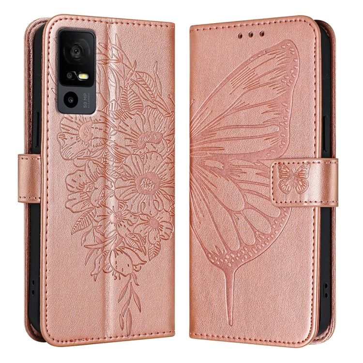 Embossed Butterfly Leather Phone Case, For TCL 502, For TCL 405 / 406 / 408, For TCL 40 XL / 40 T T608DL, For TCL 40 SE, For TCL 403, For TCL 40 R 5G