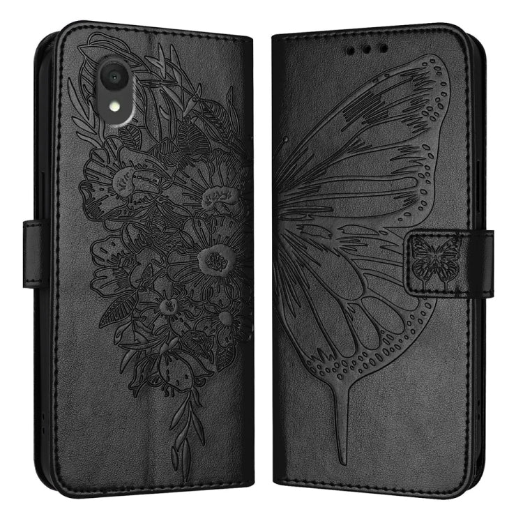 Embossed Butterfly Leather Phone Case, For TCL K32 5G / K33, For TCL 60 SE NxtPaper 5G, For TCL 60 NxtPaper, For TCL 50 Pro NxtPaper, For TCL 50 LE 5G, For TCL 201