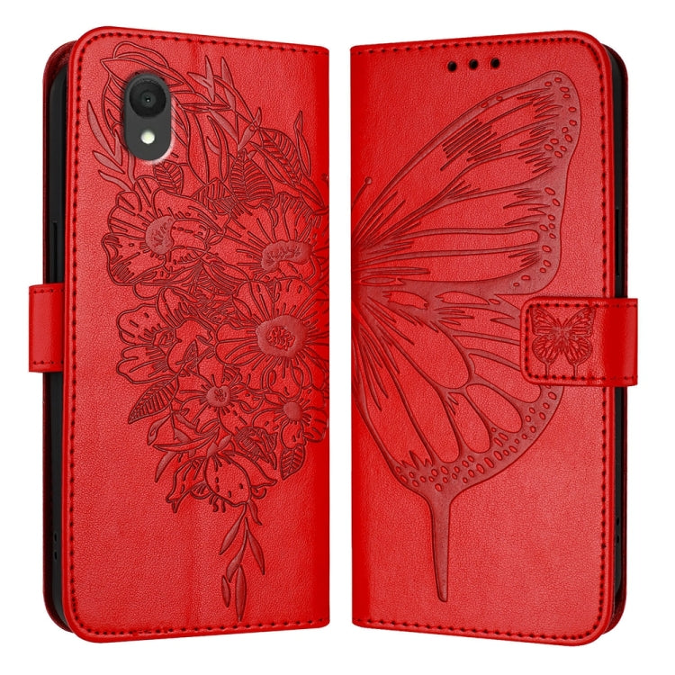 Embossed Butterfly Leather Phone Case, For TCL K32 5G / K33, For TCL 60 SE NxtPaper 5G, For TCL 60 NxtPaper, For TCL 50 Pro NxtPaper, For TCL 50 LE 5G, For TCL 201