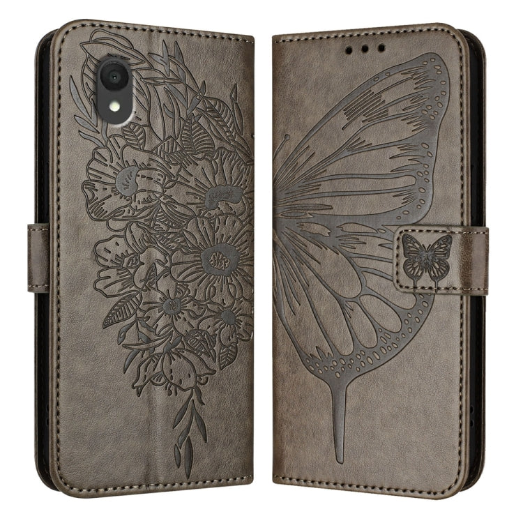 Embossed Butterfly Leather Phone Case, For TCL K32 5G / K33, For TCL 60 SE NxtPaper 5G, For TCL 60 NxtPaper, For TCL 50 Pro NxtPaper, For TCL 50 LE 5G, For TCL 201