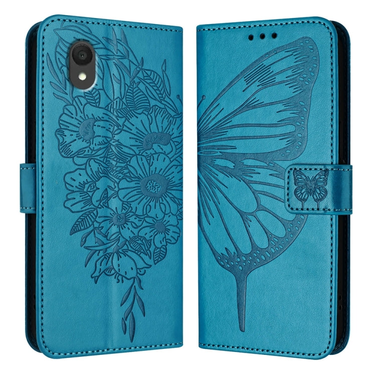 Embossed Butterfly Leather Phone Case, For TCL K32 5G / K33, For TCL 60 SE NxtPaper 5G, For TCL 60 NxtPaper, For TCL 50 Pro NxtPaper, For TCL 50 LE 5G, For TCL 201
