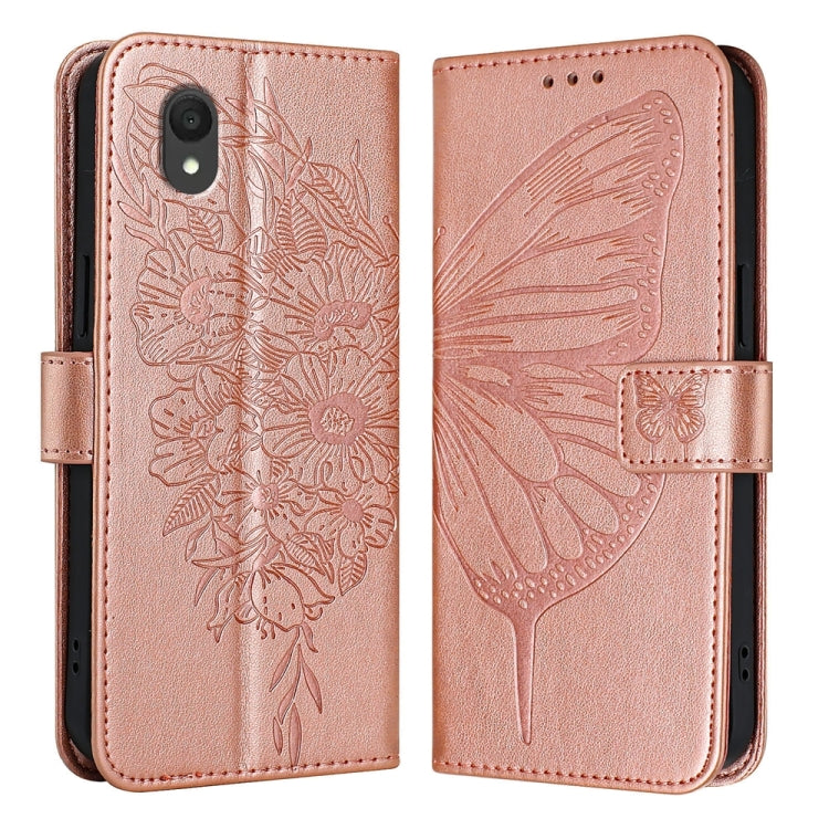 Embossed Butterfly Leather Phone Case, For TCL K32 5G / K33, For TCL 60 SE NxtPaper 5G, For TCL 60 NxtPaper, For TCL 50 Pro NxtPaper, For TCL 50 LE 5G, For TCL 201