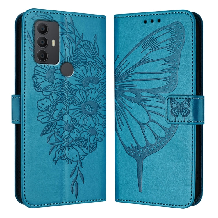 Embossed Butterfly Leather Phone Case, For TCL 30 XL T701DL, For TCL 306, For TCL 305 / 306 / 30 SE AL02, For TCL 30T T603DL, For TCL 30Z T602DL, For TCL 30 SE