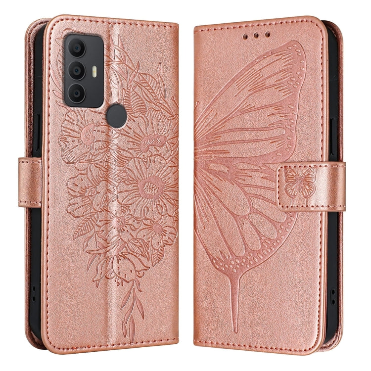 Embossed Butterfly Leather Phone Case, For TCL 30 XL T701DL, For TCL 306, For TCL 305 / 306 / 30 SE AL02, For TCL 30T T603DL, For TCL 30Z T602DL, For TCL 30 SE