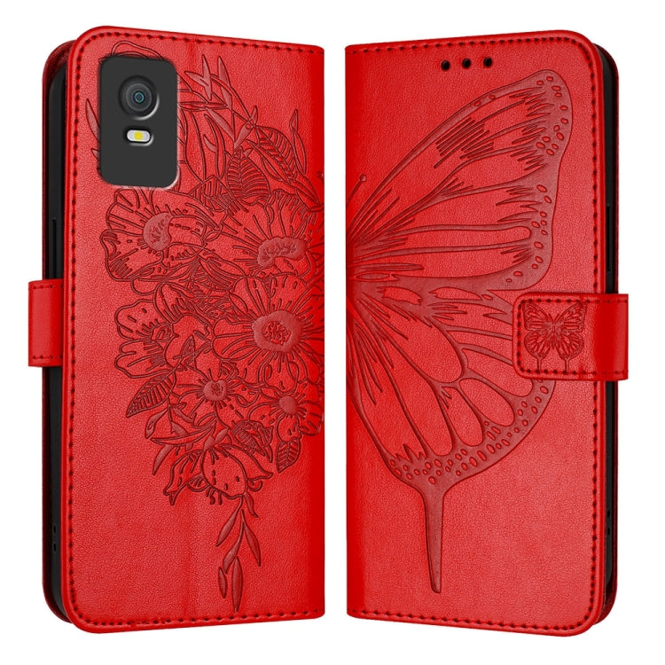 Embossed Butterfly Leather Phone Case, For TCL 502, For TCL 405 / 406 / 408, For TCL 40 XL / 40 T T608DL, For TCL 40 SE, For TCL 403, For TCL 40 R 5G