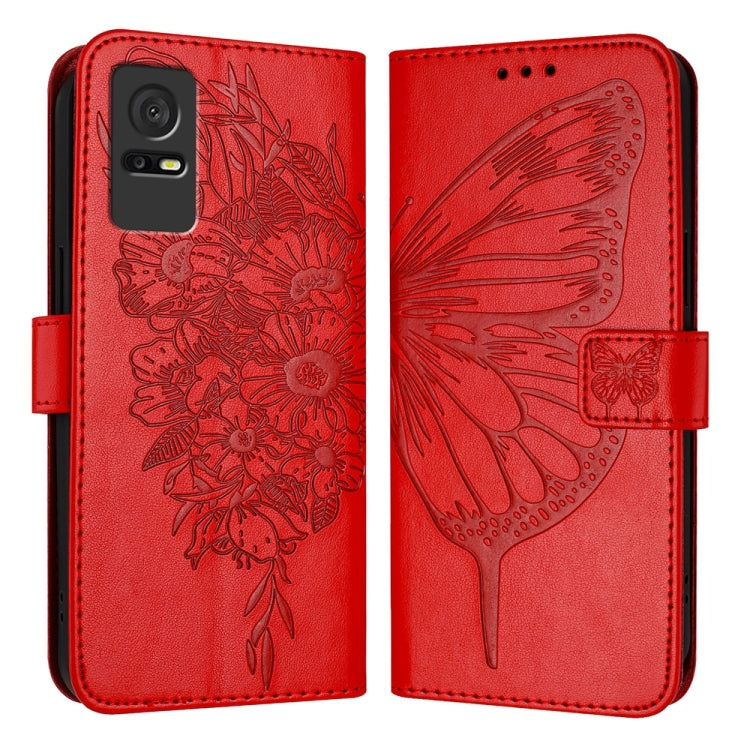 Embossed Butterfly Leather Phone Case, For TCL 502, For TCL 405 / 406 / 408, For TCL 40 XL / 40 T T608DL, For TCL 40 SE, For TCL 403, For TCL 40 R 5G