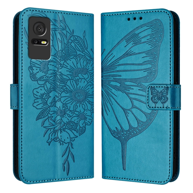 Embossed Butterfly Leather Phone Case, For TCL 502, For TCL 405 / 406 / 408, For TCL 40 XL / 40 T T608DL, For TCL 40 SE, For TCL 403, For TCL 40 R 5G