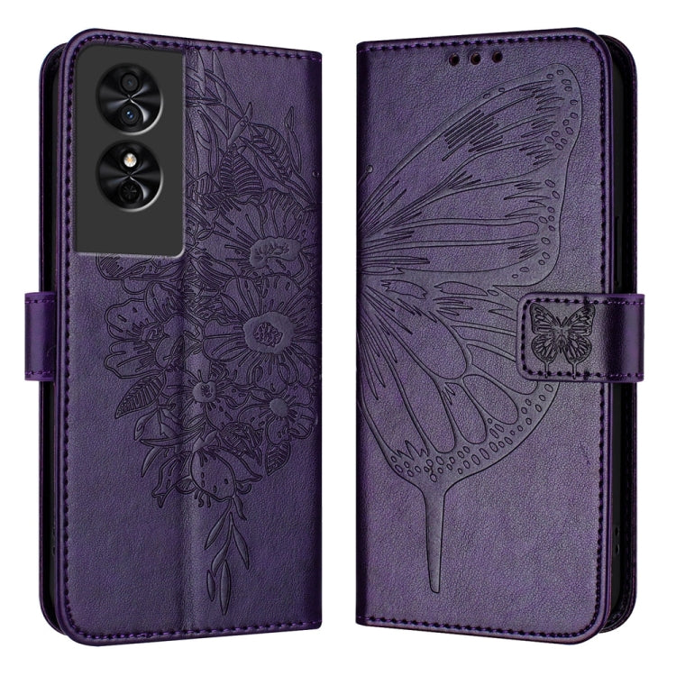 Embossed Butterfly Leather Phone Case, For TCL 50 XL 5G, For TCL 50XE 5G, For TCL 50 5G, For TCL 50 SE, For TCL 501, For TCL 505