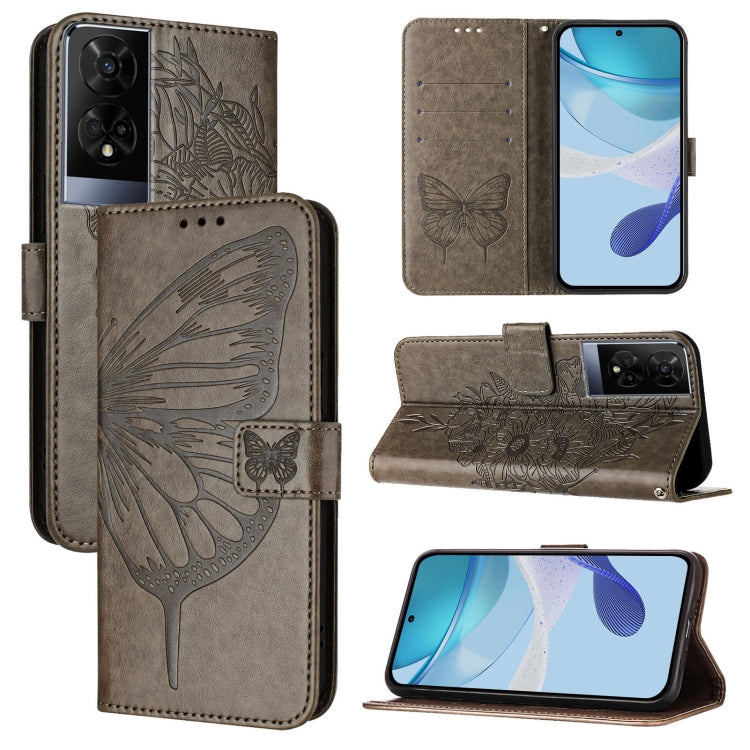 Embossed Butterfly Leather Phone Case, For TCL 50 XL 5G, For TCL 50XE 5G, For TCL 50 5G, For TCL 50 SE, For TCL 501, For TCL 505