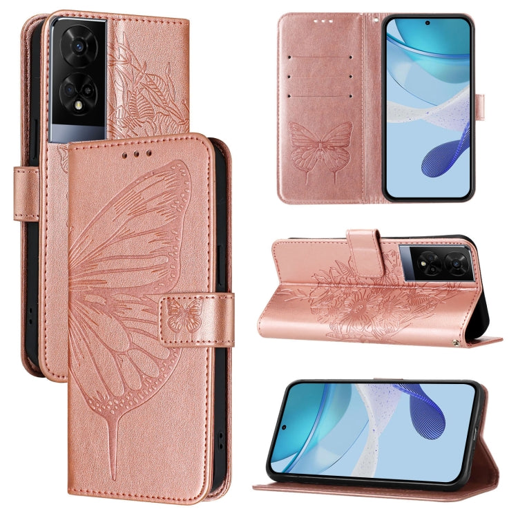 Embossed Butterfly Leather Phone Case, For TCL 50 XL 5G, For TCL 50XE 5G, For TCL 50 5G, For TCL 50 SE, For TCL 501, For TCL 505
