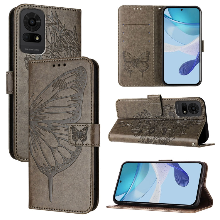 Embossed Butterfly Leather Phone Case, For TCL K32 5G / K33, For TCL 60 SE NxtPaper 5G, For TCL 60 NxtPaper, For TCL 50 Pro NxtPaper, For TCL 50 LE 5G, For TCL 201