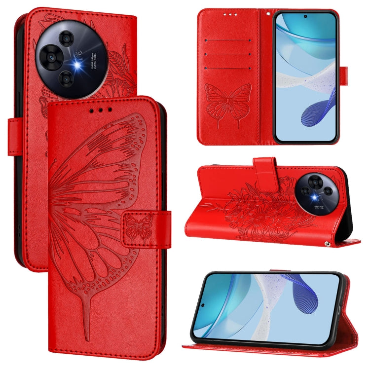 Embossed Butterfly Leather Phone Case, For TCL K32 5G / K33, For TCL 60 SE NxtPaper 5G, For TCL 60 NxtPaper, For TCL 50 Pro NxtPaper, For TCL 50 LE 5G, For TCL 201