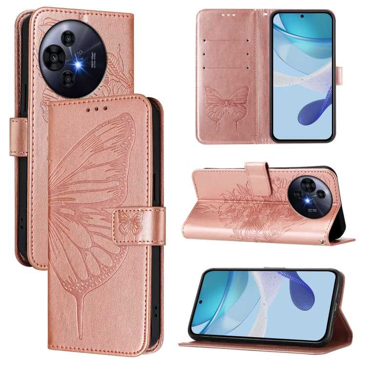 Embossed Butterfly Leather Phone Case, For TCL K32 5G / K33, For TCL 60 SE NxtPaper 5G, For TCL 60 NxtPaper, For TCL 50 Pro NxtPaper, For TCL 50 LE 5G, For TCL 201