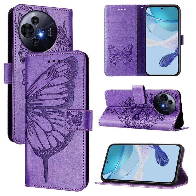 Embossed Butterfly Leather Phone Case, For TCL K32 5G / K33, For TCL 60 SE NxtPaper 5G, For TCL 60 NxtPaper, For TCL 50 Pro NxtPaper, For TCL 50 LE 5G, For TCL 201