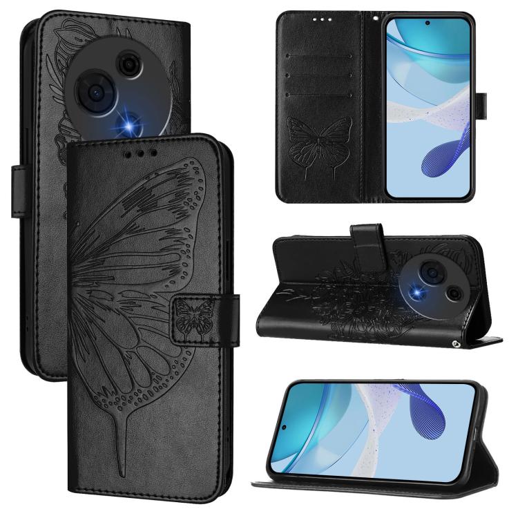 Embossed Butterfly Leather Phone Case, For TCL K32 5G / K33, For TCL 60 SE NxtPaper 5G, For TCL 60 NxtPaper, For TCL 50 Pro NxtPaper, For TCL 50 LE 5G, For TCL 201