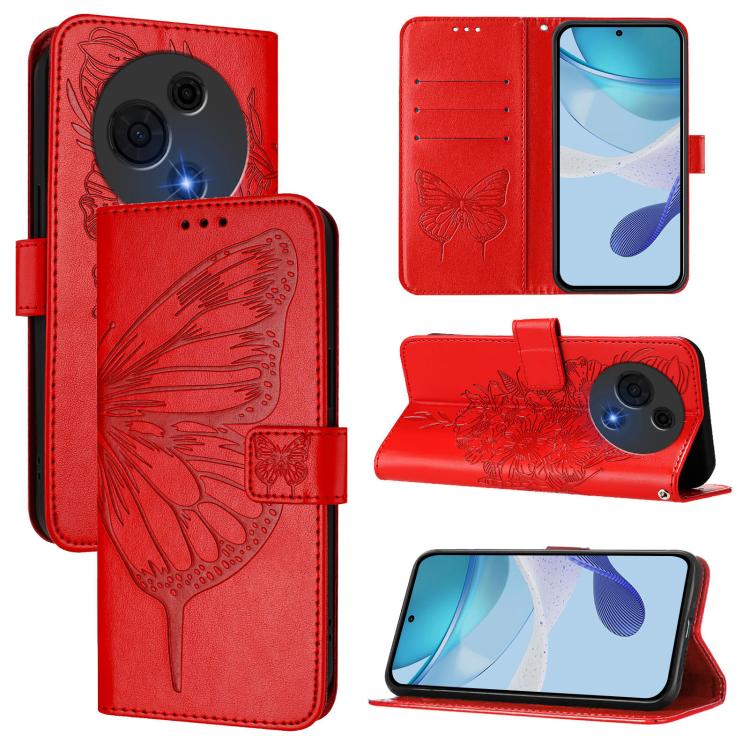 Embossed Butterfly Leather Phone Case, For TCL K32 5G / K33, For TCL 60 SE NxtPaper 5G, For TCL 60 NxtPaper, For TCL 50 Pro NxtPaper, For TCL 50 LE 5G, For TCL 201