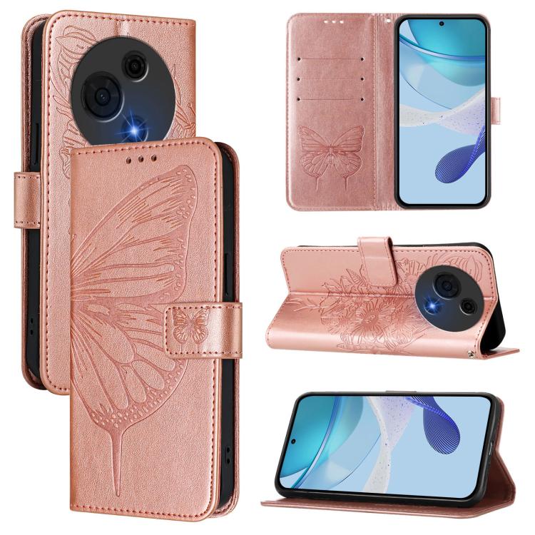 Embossed Butterfly Leather Phone Case, For TCL K32 5G / K33, For TCL 60 SE NxtPaper 5G, For TCL 60 NxtPaper, For TCL 50 Pro NxtPaper, For TCL 50 LE 5G, For TCL 201
