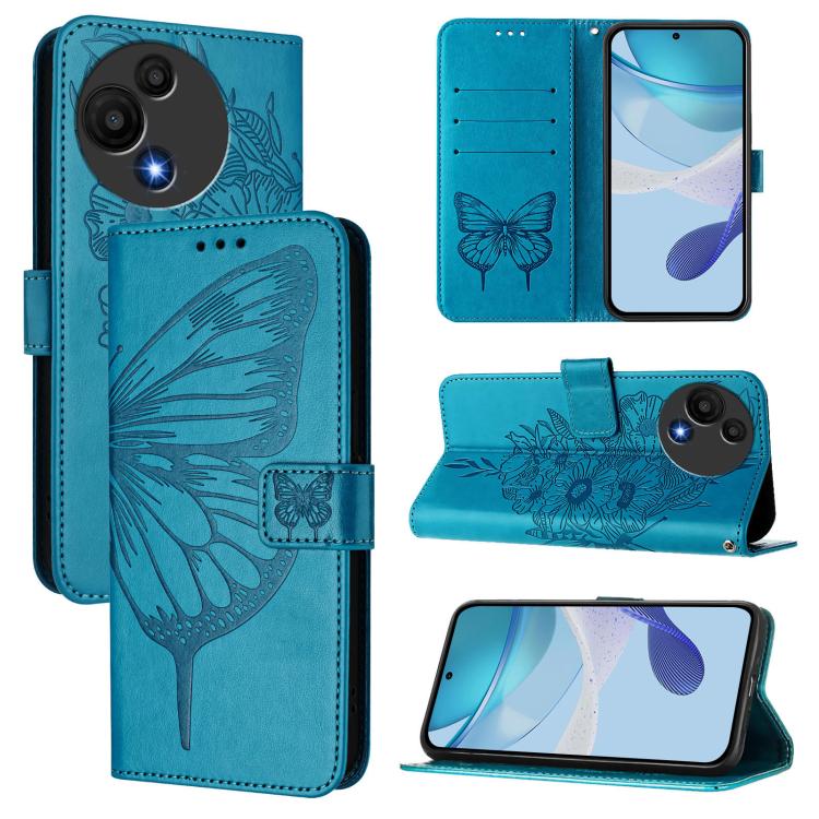Embossed Butterfly Leather Phone Case, For TCL K32 5G / K33, For TCL 60 SE NxtPaper 5G, For TCL 60 NxtPaper, For TCL 50 Pro NxtPaper, For TCL 50 LE 5G, For TCL 201