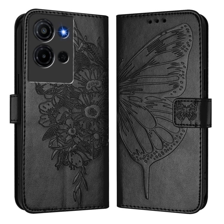 Embossed Butterfly Leather Phone Case, For TCL K32 5G / K33, For TCL 60 SE NxtPaper 5G, For TCL 60 NxtPaper, For TCL 50 Pro NxtPaper, For TCL 50 LE 5G, For TCL 201