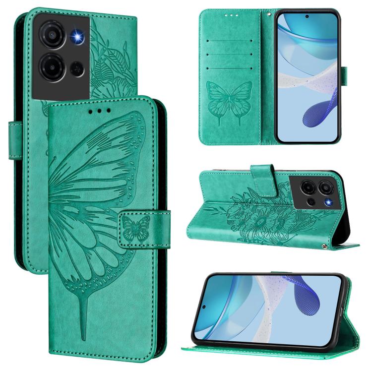 Embossed Butterfly Leather Phone Case, For TCL K32 5G / K33, For TCL 60 SE NxtPaper 5G, For TCL 60 NxtPaper, For TCL 50 Pro NxtPaper, For TCL 50 LE 5G, For TCL 201