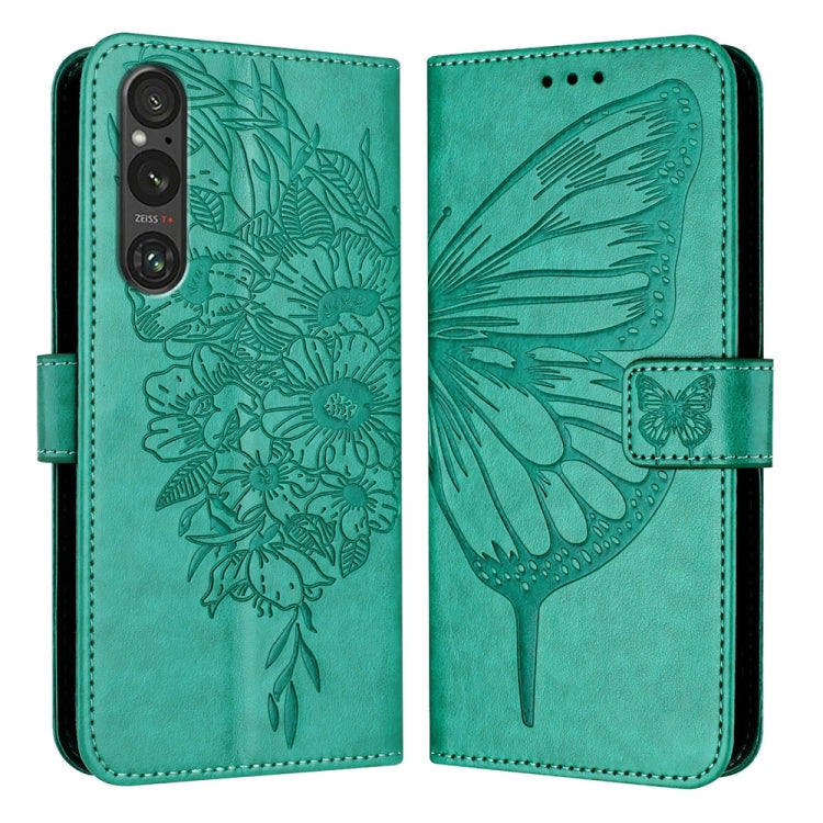 Embossed Butterfly Leather Phone Case, For Sony Xperia 1 VIII, For Sony Xperia 10 VI, For Sony Xperia 1 VI, For Sony Xperia 5 VI, For Sony Xperia 5 V, For Sony Xperia 1 V