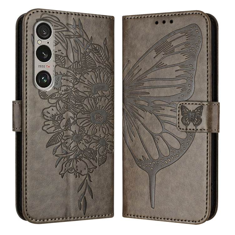 Embossed Butterfly Leather Phone Case, For Sony Xperia 1 VIII, For Sony Xperia 10 VI, For Sony Xperia 1 VI, For Sony Xperia 5 VI, For Sony Xperia 5 V, For Sony Xperia 1 V