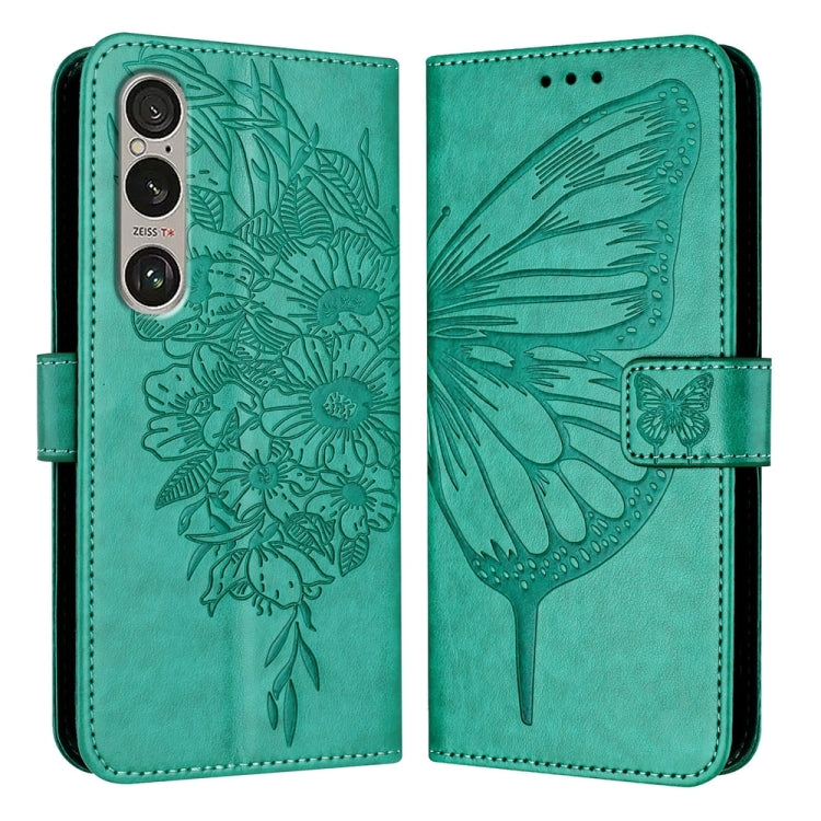 Embossed Butterfly Leather Phone Case, For Sony Xperia 1 VIII, For Sony Xperia 10 VI, For Sony Xperia 1 VI, For Sony Xperia 5 VI, For Sony Xperia 5 V, For Sony Xperia 1 V
