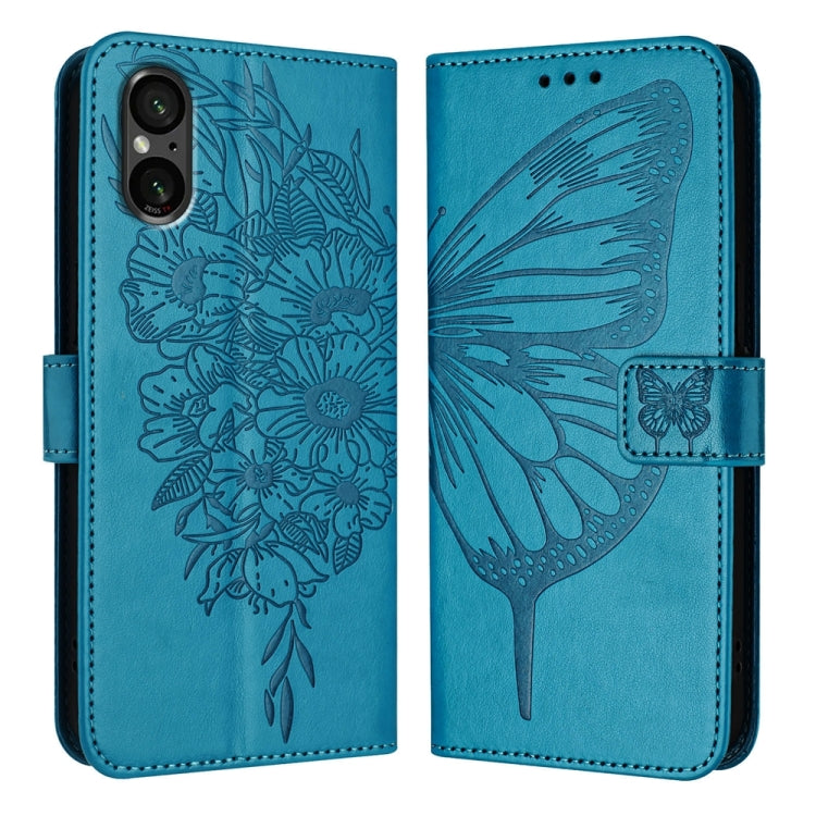 Embossed Butterfly Leather Phone Case, For Sony Xperia 1 VIII, For Sony Xperia 10 VI, For Sony Xperia 1 VI, For Sony Xperia 5 VI, For Sony Xperia 5 V, For Sony Xperia 1 V