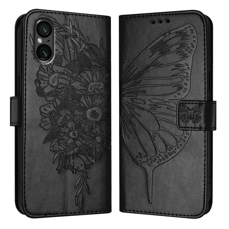 Embossed Butterfly Leather Phone Case, For Sony Xperia 1 VIII, For Sony Xperia 10 VI, For Sony Xperia 1 VI, For Sony Xperia 5 VI, For Sony Xperia 5 V, For Sony Xperia 1 V