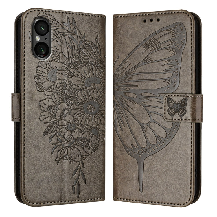 Embossed Butterfly Leather Phone Case, For Sony Xperia 1 VIII, For Sony Xperia 10 VI, For Sony Xperia 1 VI, For Sony Xperia 5 VI, For Sony Xperia 5 V, For Sony Xperia 1 V