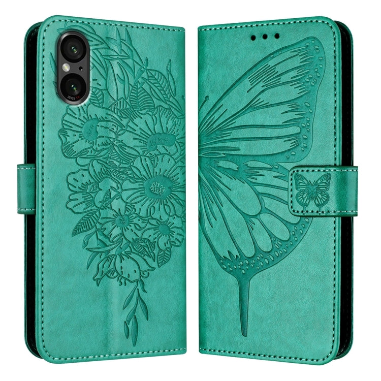 Embossed Butterfly Leather Phone Case, For Sony Xperia 1 VIII, For Sony Xperia 10 VI, For Sony Xperia 1 VI, For Sony Xperia 5 VI, For Sony Xperia 5 V, For Sony Xperia 1 V