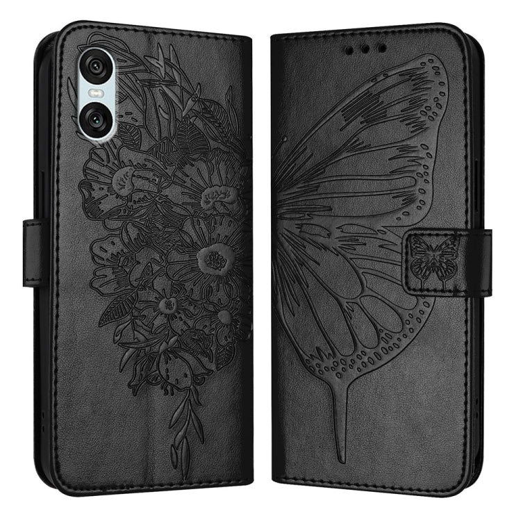 Embossed Butterfly Leather Phone Case, For Sony Xperia 1 VIII, For Sony Xperia 10 VI, For Sony Xperia 1 VI, For Sony Xperia 5 VI, For Sony Xperia 5 V, For Sony Xperia 1 V