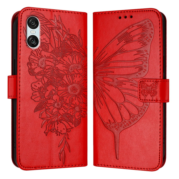 Embossed Butterfly Leather Phone Case, For Sony Xperia 1 VIII, For Sony Xperia 10 VI, For Sony Xperia 1 VI, For Sony Xperia 5 VI, For Sony Xperia 5 V, For Sony Xperia 1 V