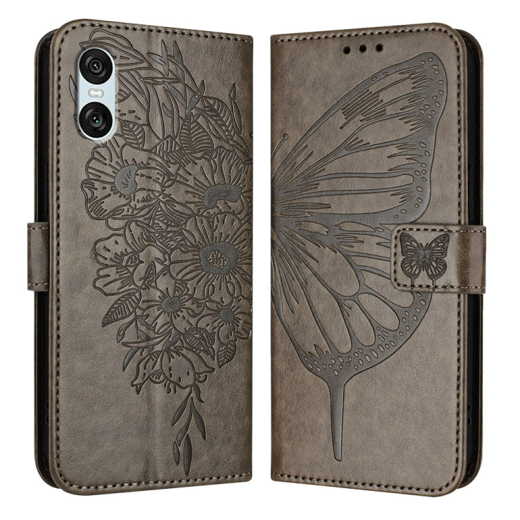 Embossed Butterfly Leather Phone Case, For Sony Xperia 1 VIII, For Sony Xperia 10 VI, For Sony Xperia 1 VI, For Sony Xperia 5 VI, For Sony Xperia 5 V, For Sony Xperia 1 V