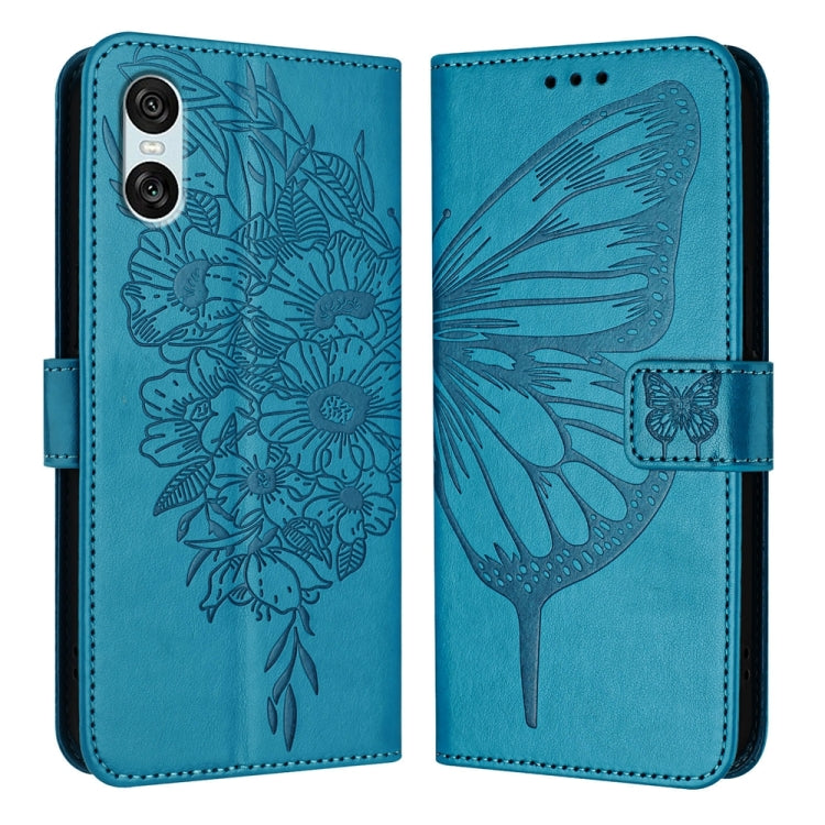 Embossed Butterfly Leather Phone Case, For Sony Xperia 1 VIII, For Sony Xperia 10 VI, For Sony Xperia 1 VI, For Sony Xperia 5 VI, For Sony Xperia 5 V, For Sony Xperia 1 V