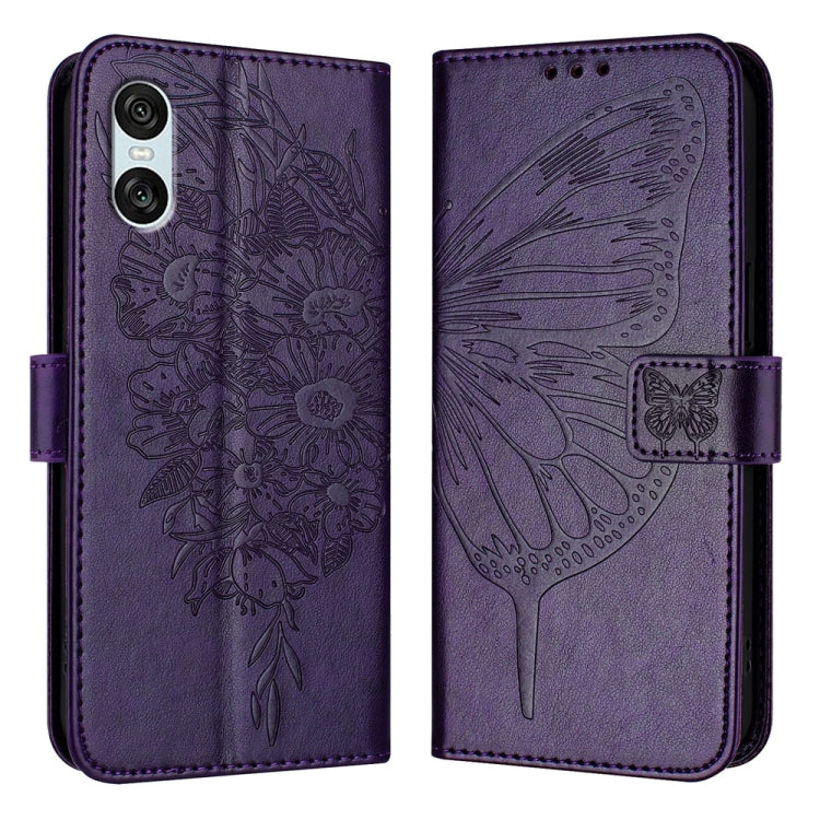 Embossed Butterfly Leather Phone Case, For Sony Xperia 1 VIII, For Sony Xperia 10 VI, For Sony Xperia 1 VI, For Sony Xperia 5 VI, For Sony Xperia 5 V, For Sony Xperia 1 V