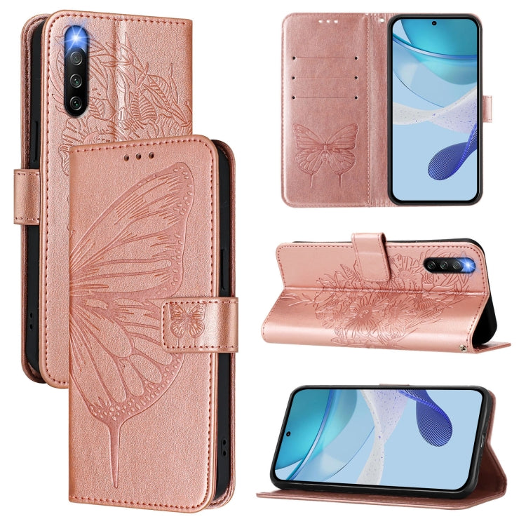 Embossed Butterfly Leather Phone Case, For Sony Xperia 10 V, For Sony Xperia 10 IV, For Sony Xperia 10 III / 10 III Lite