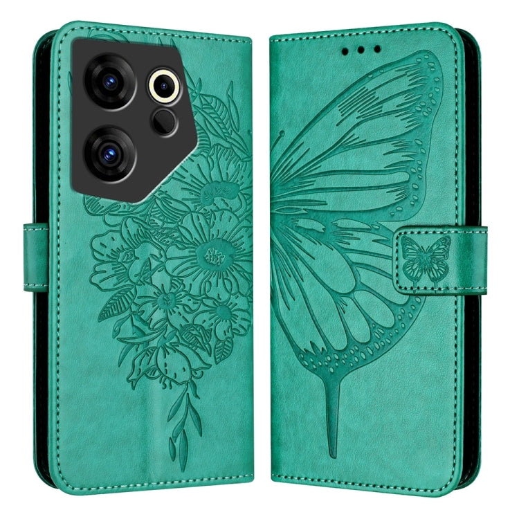 Embossed Butterfly Leather Phone Case, For Tecno Camon 20 Premier 5G, For Tecno Camon 20 Pro 5G, For Tecno Camon 20 / 20 Pro 4G, For Tecno Spark Go 2023/Pop 7/Pop 7 Pro, For Tecno Spark 9, For Tecno Pop 5c / Itel A23 Pro/A17