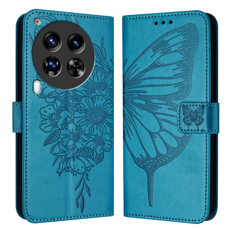 Embossed Butterfly Leather Phone Case, For Tecno Spark 30 5G / 6 Neo 5G, For Tecno Spark Go 2025 / Infinix Hot 60i 5G, For Tecno Pop 6C / Itel A18, For Tecno Spark 10 Pro Magic Magenta, For Tecno Camon 30 Premier 5G, For Tecno Pova 6 Neo
