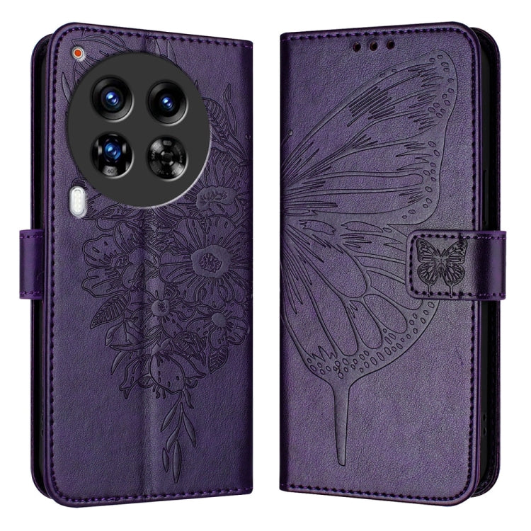 Embossed Butterfly Leather Phone Case, For Tecno Spark 30 5G / 6 Neo 5G, For Tecno Spark Go 2025 / Infinix Hot 60i 5G, For Tecno Pop 6C / Itel A18, For Tecno Spark 10 Pro Magic Magenta, For Tecno Camon 30 Premier 5G, For Tecno Pova 6 Neo