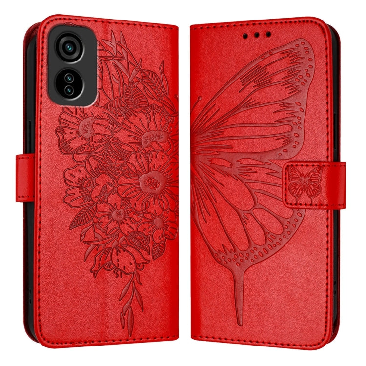 Embossed Butterfly Leather Phone Case, For Tecno Spark 30 5G / 6 Neo 5G, For Tecno Spark Go 2025 / Infinix Hot 60i 5G, For Tecno Pop 6C / Itel A18, For Tecno Spark 10 Pro Magic Magenta, For Tecno Camon 30 Premier 5G, For Tecno Pova 6 Neo
