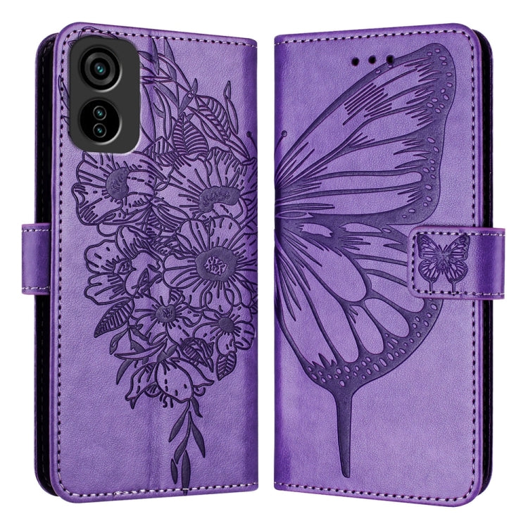 Embossed Butterfly Leather Phone Case, For Tecno Spark 30 5G / 6 Neo 5G, For Tecno Spark Go 2025 / Infinix Hot 60i 5G, For Tecno Pop 6C / Itel A18, For Tecno Spark 10 Pro Magic Magenta, For Tecno Camon 30 Premier 5G, For Tecno Pova 6 Neo